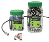 Greenlee F-Style compression Connectors