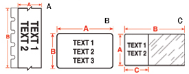 Conical and Large Tube Labels - Diagram