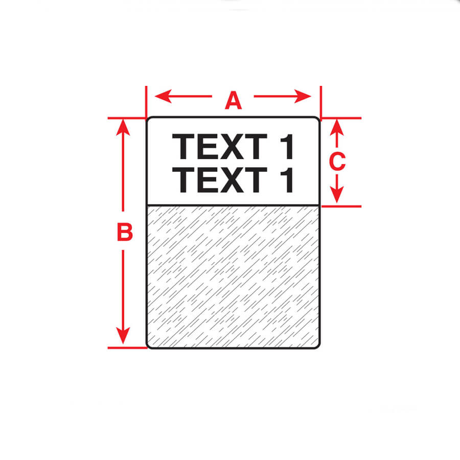 "Brady PTL-34-427-BR BMP61 Self-Laminating Vinyl Brown (A) 1.500 x (B) 6.000 x (C) 1.500, 50 Labels"