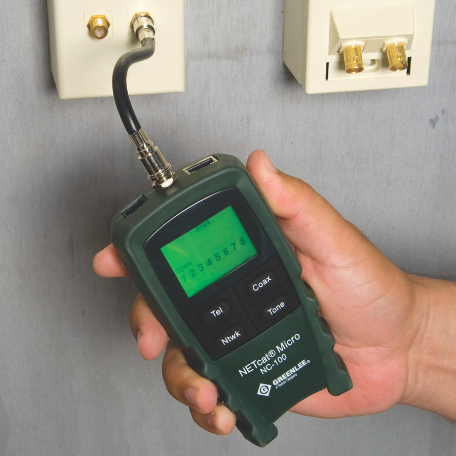 Greenlee NC100 NETcat Micro Digital Voice, Data, & Video Tester