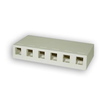 Signamax SMKL-6 Keystone Surface Mount Multimedia Boxes